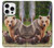 S3558 Bear Family Case Cover Custodia per iPhone 16 pro