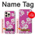 S3924 Cherry Blossom Pink Background Case Cover Custodia per iPhone 16 pro