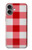 S3535 Red Gingham Case Cover Custodia per iPhone 16 plus