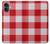 S3535 Red Gingham Case Cover Custodia per iPhone 16 plus
