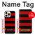 S2638 Black and Red Striped Case Cover Custodia per iPhone 16 pro max