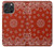 S3355 Bandana Red Pattern Case Cover Custodia per iPhone 16 pro max