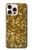 S3388 Gold Glitter Graphic Print Case Cover Custodia per iPhone 16 pro max