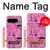 S2885 Paris Pink Case Cover Custodia per Google Pixel 9 Pro XL