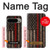 S3804 Fire Fighter Metal Red Line Flag Graphic Case Cover Custodia per Google Pixel 9 Pro XL