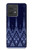 S3950 Textile Thai Blue Pattern Case Cover Custodia per Motorola Edge 40 Neo