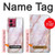 S3482 Soft Pink Marble Graphic Print Case Cover Custodia per Motorola Moto G84