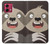 S3855 Sloth Face Cartoon Case Cover Custodia per Motorola Moto G84
