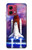 S3913 Colorful Nebula Space Shuttle Case Cover Custodia per Motorola Moto G84