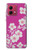S3924 Cherry Blossom Pink Background Case Cover Custodia per Motorola Moto G84