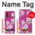 S3924 Cherry Blossom Pink Background Case Cover Custodia per Motorola Moto G84