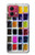 S3956 Watercolor Palette Box Graphic Case Cover Custodia per Motorola Moto G84