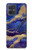S3906 Navy Blue Purple Marble Case Cover Custodia per Motorola Moto G54