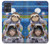 S3915 Raccoon Girl Baby Sloth Astronaut Suit Case Cover Custodia per Motorola Moto G54