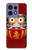 S3023 Japan Good Luck Daruma Doll Case Cover Custodia per Motorola Edge 50 Pro