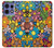 S3281 Colorful Hippie Flowers Pattern Case Cover Custodia per Motorola Edge 50 Pro S3281 Colorful Hippie Flowers Pattern Case Cover Custodia per Motorola Edge 50 Pro