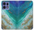 S3920 Abstract Ocean Blue Color Mixed Emerald Case Cover Custodia per Motorola Edge 50 Pro