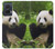 S1073 Panda Enjoy Eating Case Cover Custodia per Motorola Edge 50 Fusion