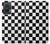 S1611 Black and White Check Chess Board Case Cover Custodia per Motorola Edge 50 Fusion