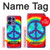 S1870 Tie Dye Peace Case Cover Custodia per Motorola Edge 50 Fusion
