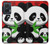 S3929 Cute Panda Eating Bamboo Case Cover Custodia per Motorola Edge 50 Fusion