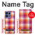 S3941 LGBT Lesbian Pride Flag Plaid Case Cover Custodia per Motorola Edge 50 Fusion
