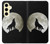 S1981 Wolf Howling at The Moon Case Cover Custodia per Samsung Galaxy S24 FE