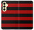 S2638 Black and Red Striped Case Cover Custodia per Samsung Galaxy S24 FE