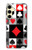 S3463 Poker Card Suit Case Cover Custodia per Samsung Galaxy S24 FE