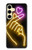 S3512 Cute Mini Heart Neon Graphic Case Cover Custodia per Samsung Galaxy S24 FE