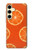 S3946 Seamless Orange Pattern Case Cover Custodia per Samsung Galaxy S24 FE
