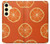 S3946 Seamless Orange Pattern Case Cover Custodia per Samsung Galaxy S24 FE