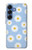 S3681 Daisy Flowers Pattern Case Cover Custodia per Samsung Galaxy S25
