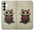 S0360 Coffee Owl Case Cover Custodia per Samsung Galaxy S25 Plus