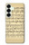 S2504 Vintage Music Sheet Case Cover Custodia per Samsung Galaxy S25 Plus