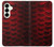 S2879 Red Arowana Fish Scale Case Cover Custodia per Samsung Galaxy S25 Plus