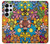 S3281 Colorful Hippie Flowers Pattern Case Cover Custodia per Samsung Galaxy S25 Ultra