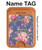 S3265 Vintage Flower Pattern Magnetic Card Holder Wallet Stand with MagSafe for iPhone 16 15 14 13 Pro Max