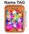 S3292 Colourful Disco Star Magnetic Card Holder Wallet Stand with MagSafe for iPhone 16 15 14 13 Pro Max