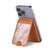 S3482 Soft Pink Marble Graphic Print Magnetic Card Holder Wallet Stand with MagSafe for iPhone 16 15 14 13 Pro Max