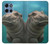 S3871 Cute Baby Hippo Hippopotamus Case Cover Custodia per Motorola Moto G 5G (2025)
