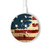 S2349 Old American Flag Caricabatterie wireless da 15W, tipo C, per iPhone e Android, con luce LED