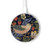 S3791 William Morris Strawberry Thief Fabric Caricabatterie wireless da 15W, tipo C, per iPhone e Android, con luce LED