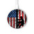 S3803 Electrician Lineman American Flag Caricabatterie wireless da 15W, tipo C, per iPhone e Android, con luce LED