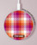 S3941 LGBT Lesbian Pride Flag Plaid Caricabatterie wireless da 15W, tipo C, per iPhone e Android, con luce LED
