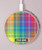 S3942 LGBTQ Rainbow Plaid Tartan Caricabatterie wireless da 15W, tipo C, per iPhone e Android, con luce LED