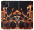 S3985 Fire Skull Drummer Case Cover Custodia per iPhone 14