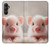 S3979 Cute Baby Pig Case Cover Custodia per Samsung Galaxy A05s