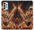 S3984 Fire Skeleton Playing Guitar Case Cover Custodia per Samsung Galaxy A23