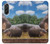 S4031 Baby Hippo Hippopotamus Family Case Cover Custodia per Samsung Galaxy A36